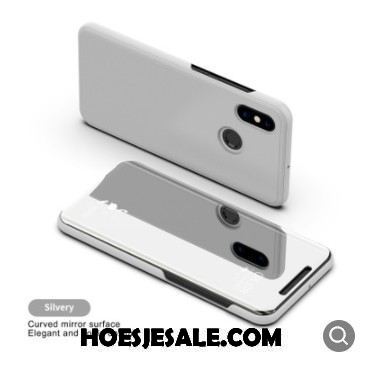 Xiaomi Mi A1 Hoesje Leren Etui Hoes Spiegel Folio Mobiele Telefoon Korting
