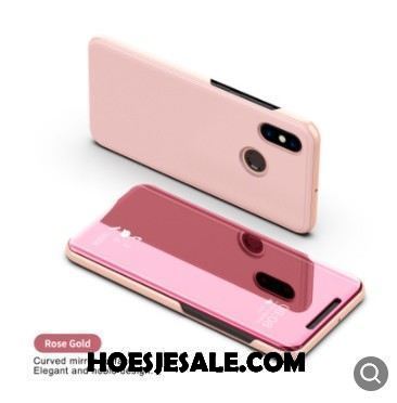 Xiaomi Mi A1 Hoesje Leren Etui Hoes Spiegel Folio Mobiele Telefoon Korting