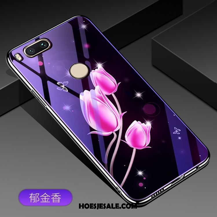 Xiaomi Mi A1 Hoesje Purper All Inclusive Hoes Hard Glas Goedkoop