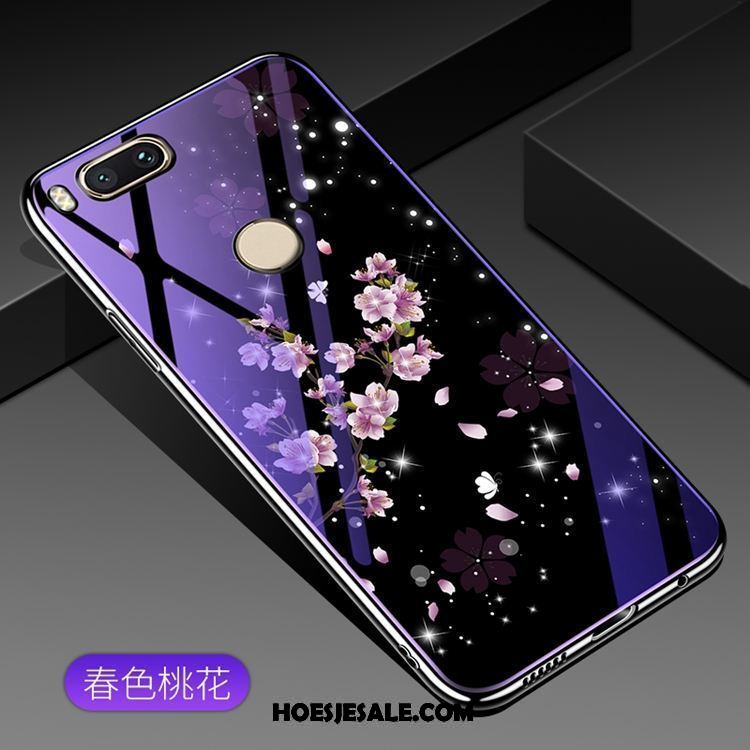 Xiaomi Mi A1 Hoesje Purper All Inclusive Hoes Hard Glas Goedkoop