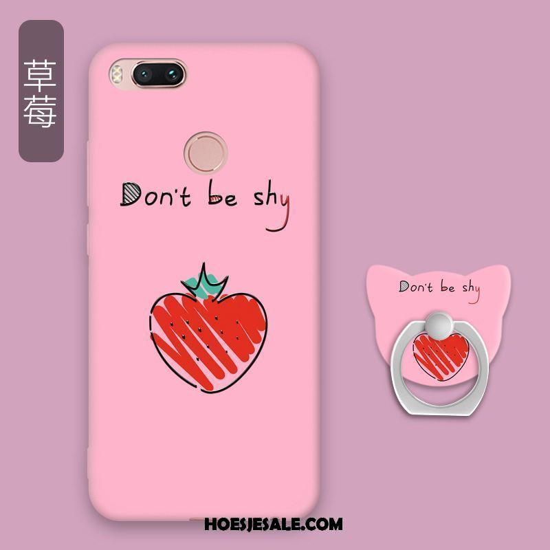 Xiaomi Mi A1 Hoesje Roze Effen Kleur Mooie Siliconen Mini Online