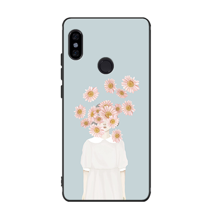 Xiaomi Mi A2 Hoesje Blauw Hemming Bescherming Zwart Trend Winkel