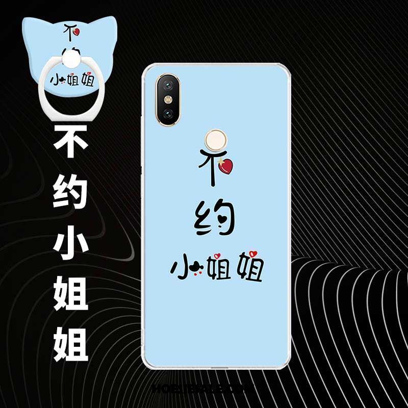 Xiaomi Mi A2 Hoesje Hoes Mesh Doorzichtig Blauw Persoonlijk Kopen