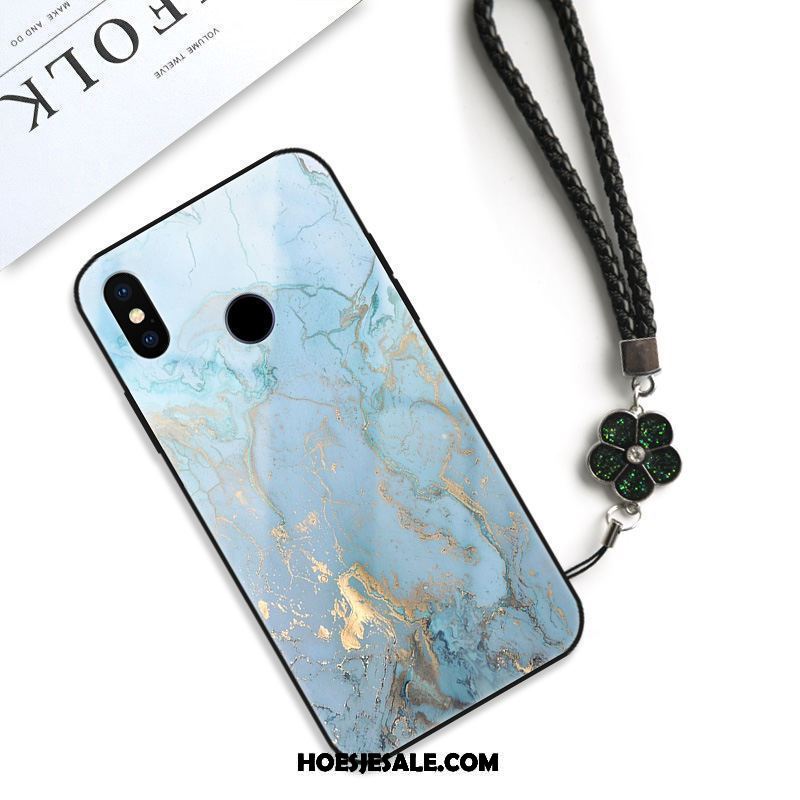 Xiaomi Mi A2 Hoesje Scheppend Blauw Mini Kunst Patroon Kopen