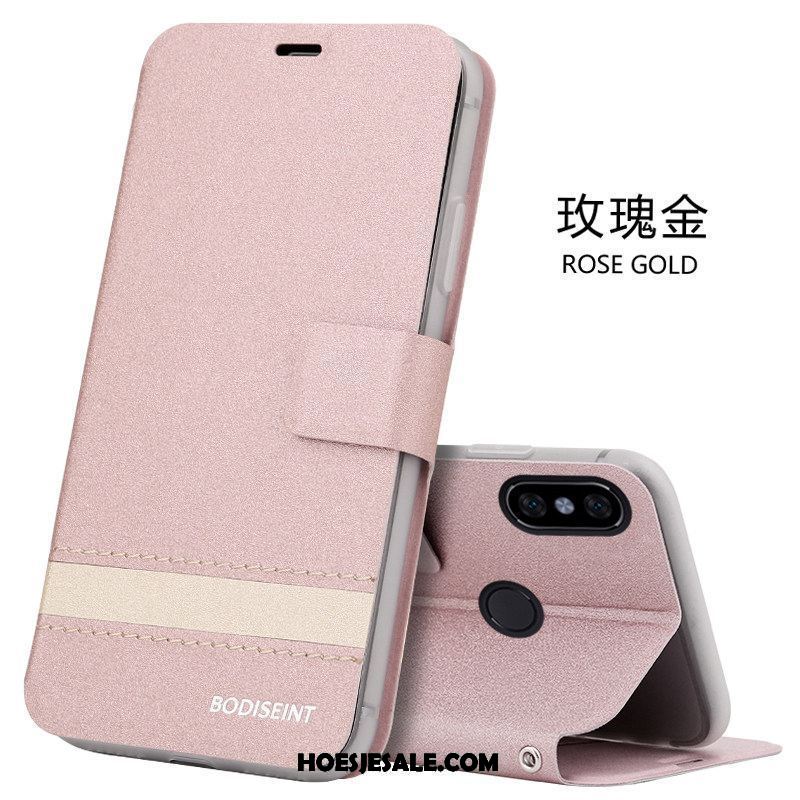 Xiaomi Mi A2 Hoesje Zacht All Inclusive Leren Etui Goud Clamshell Online