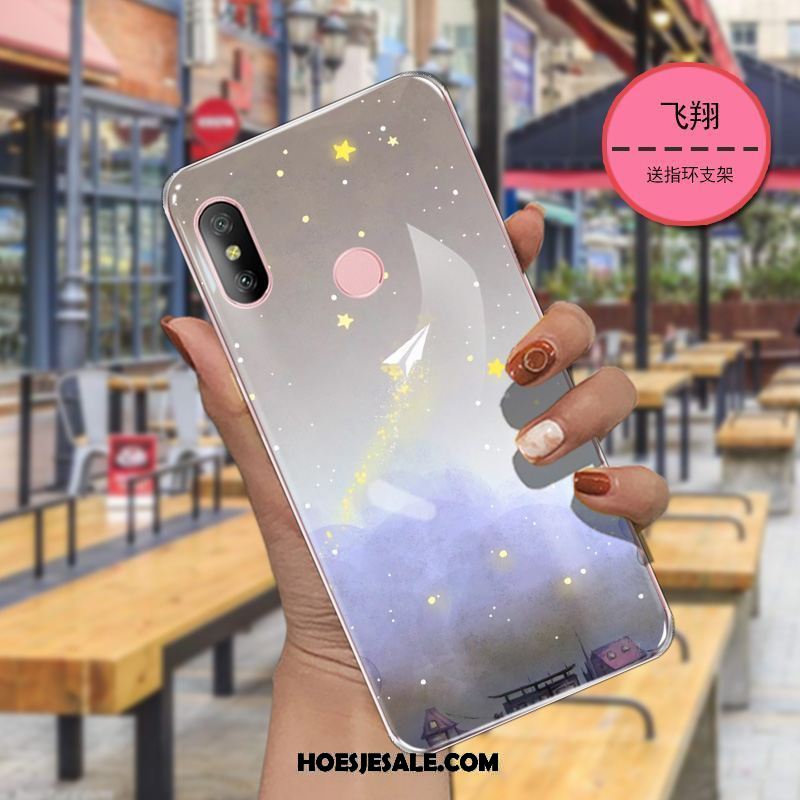 Xiaomi Mi A2 Hoesje Zacht Blauw Spotprent Hoes All Inclusive Goedkoop