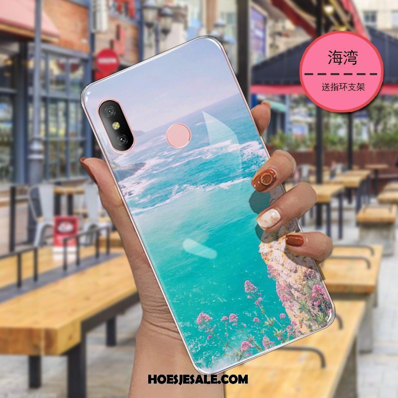 Xiaomi Mi A2 Hoesje Zacht Blauw Spotprent Hoes All Inclusive Goedkoop