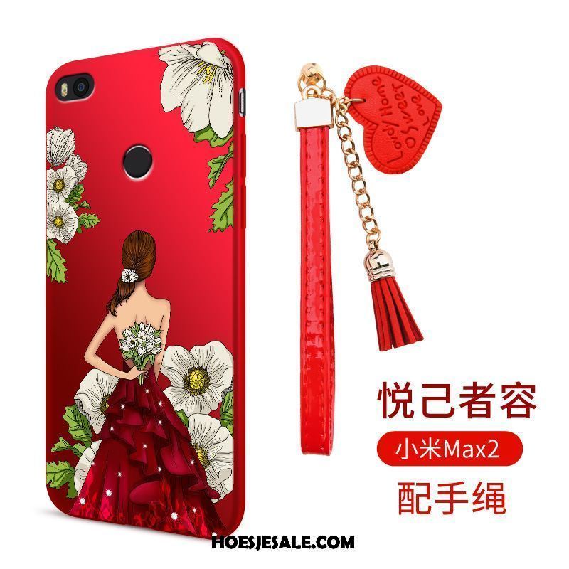 Xiaomi Mi Max 2 Hoesje Bescherming Siliconen Rood Mini Hoes Goedkoop