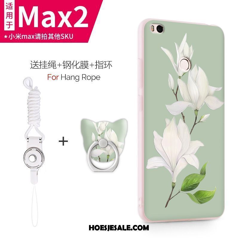 Xiaomi Mi Max 2 Hoesje Hoes Purper Scheppend Schrobben Persoonlijk Goedkoop