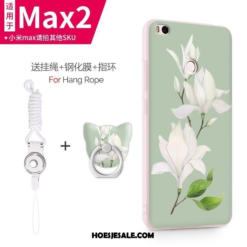 Xiaomi Mi Max 2 Hoesje Hoes Purper Scheppend Schrobben Persoonlijk Goedkoop