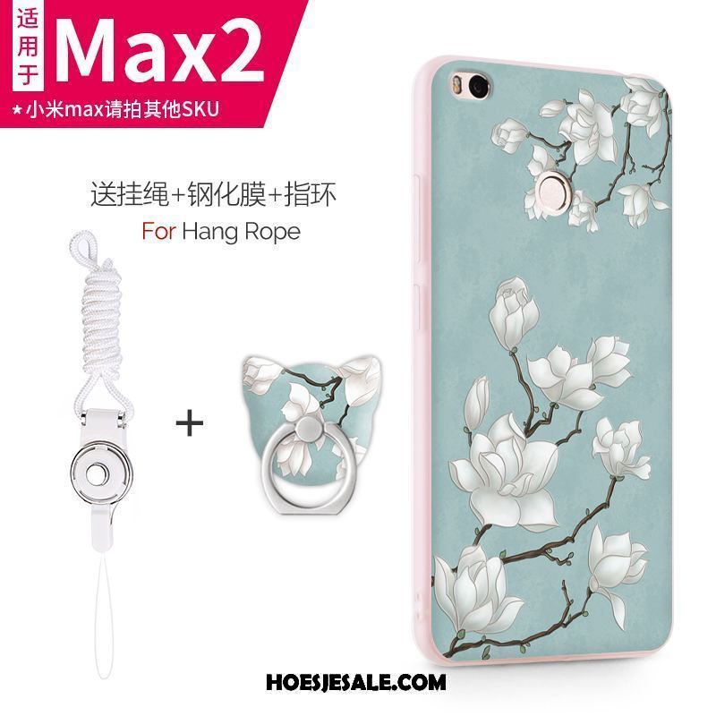 Xiaomi Mi Max 2 Hoesje Hoes Purper Scheppend Schrobben Persoonlijk Goedkoop