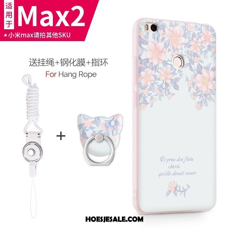 Xiaomi Mi Max 2 Hoesje Hoes Purper Scheppend Schrobben Persoonlijk Goedkoop