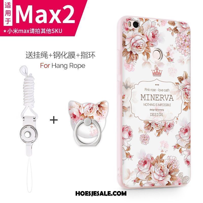 Xiaomi Mi Max 2 Hoesje Hoes Purper Scheppend Schrobben Persoonlijk Goedkoop