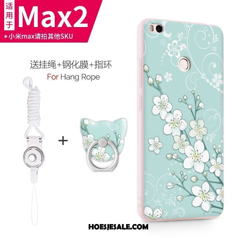 Xiaomi Mi Max 2 Hoesje Hoes Purper Scheppend Schrobben Persoonlijk Goedkoop