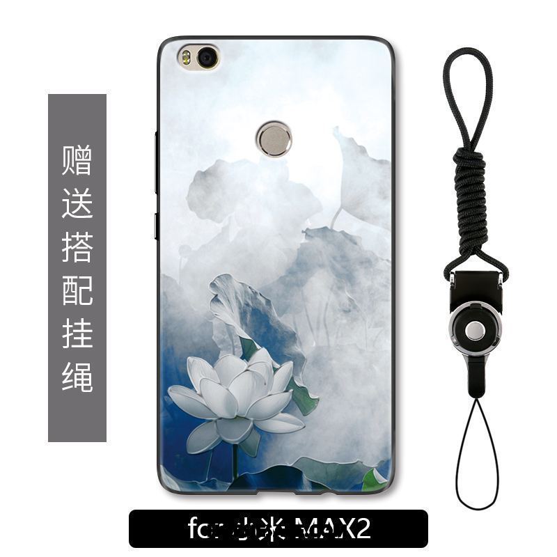 Xiaomi Mi Max 2 Hoesje Mode Zwart Eenvoudige Hanger Reliëf Aanbiedingen