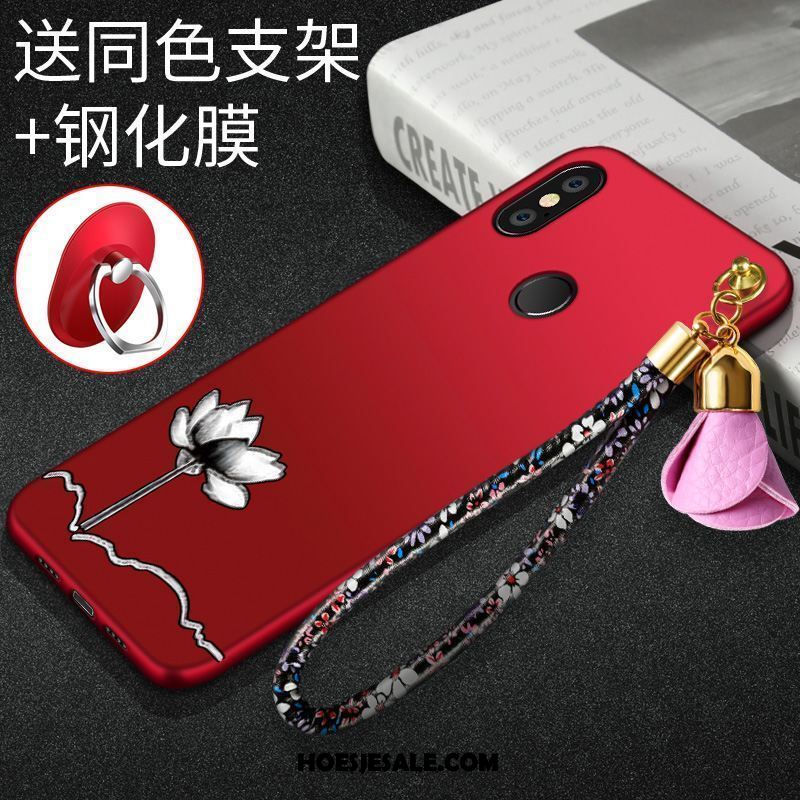 Xiaomi Mi Max 3 Hoesje All Inclusive Rood Anti-fall Ondersteuning Siliconen Kopen