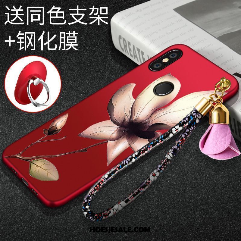 Xiaomi Mi Max 3 Hoesje All Inclusive Rood Anti-fall Ondersteuning Siliconen Kopen