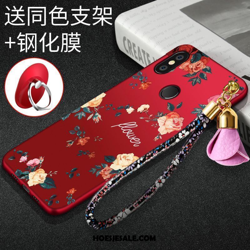 Xiaomi Mi Max 3 Hoesje All Inclusive Rood Anti-fall Ondersteuning Siliconen Kopen