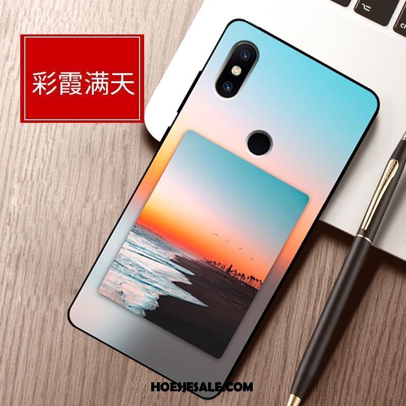 Xiaomi Mi Max 3 Hoesje Anti-fall Siliconen Mini Schrobben Landschap