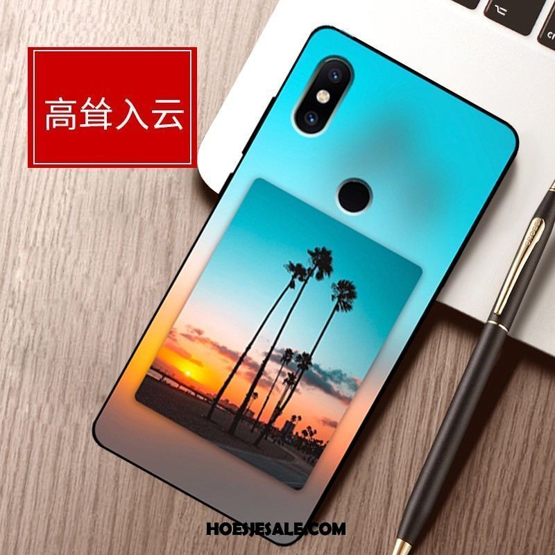 Xiaomi Mi Max 3 Hoesje Anti-fall Siliconen Mini Schrobben Landschap