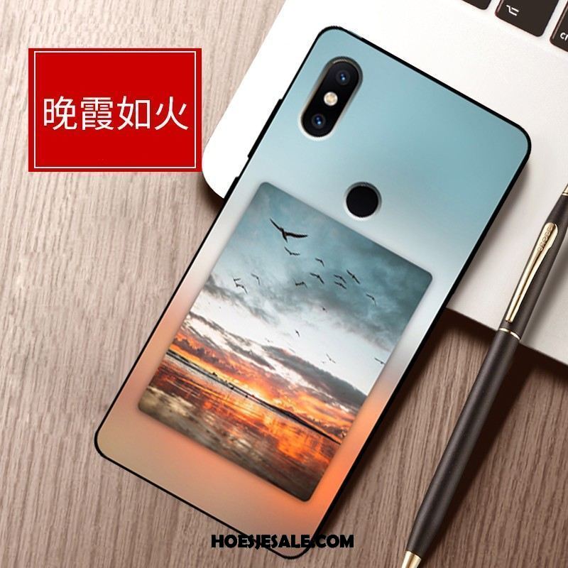 Xiaomi Mi Max 3 Hoesje Anti-fall Siliconen Mini Schrobben Landschap