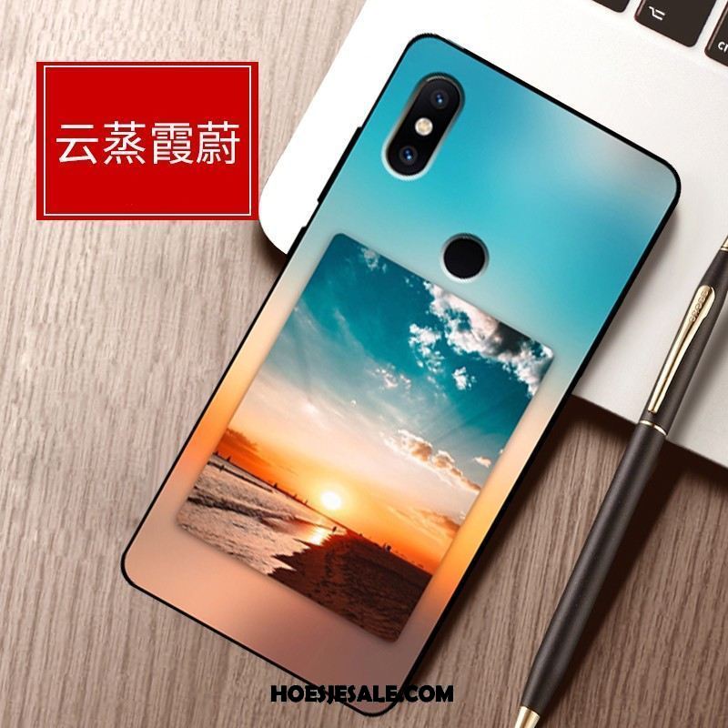 Xiaomi Mi Max 3 Hoesje Anti-fall Siliconen Mini Schrobben Landschap