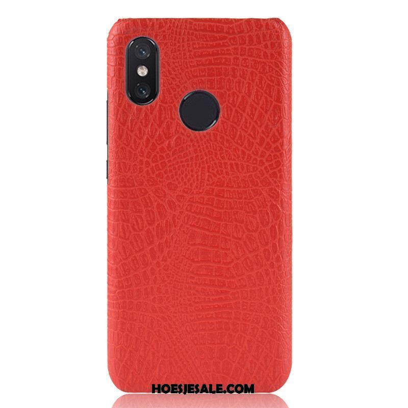 Xiaomi Mi Max 3 Hoesje Krokodillenleer Bescherming Oranje Mobiele Telefoon Hoes Korting