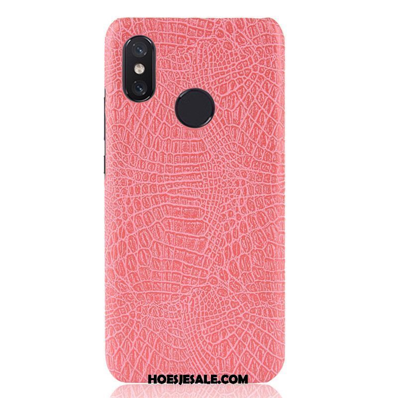 Xiaomi Mi Max 3 Hoesje Krokodillenleer Bescherming Oranje Mobiele Telefoon Hoes Korting