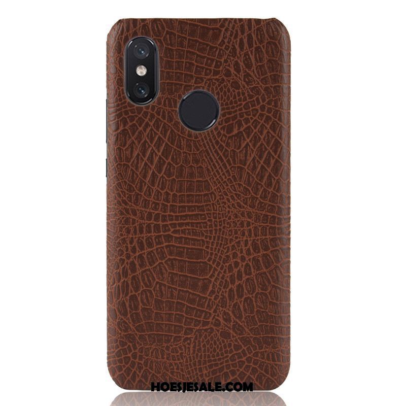 Xiaomi Mi Max 3 Hoesje Krokodillenleer Bescherming Oranje Mobiele Telefoon Hoes Korting