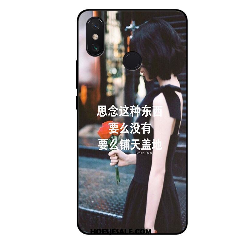 Xiaomi Mi Max 3 Hoesje Mobiele Telefoon Zacht Siliconen Trend Zwart Goedkoop