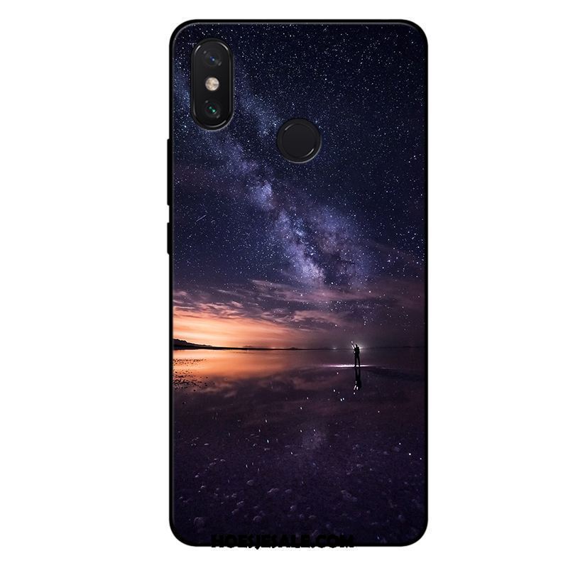 Xiaomi Mi Max 3 Hoesje Persoonlijk Mobiele Telefoon Donkerblauw Sterrenhemel Hoes Winkel