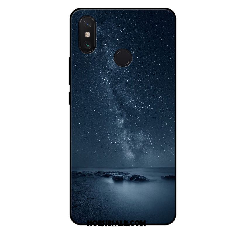 Xiaomi Mi Max 3 Hoesje Persoonlijk Mobiele Telefoon Donkerblauw Sterrenhemel Hoes Winkel