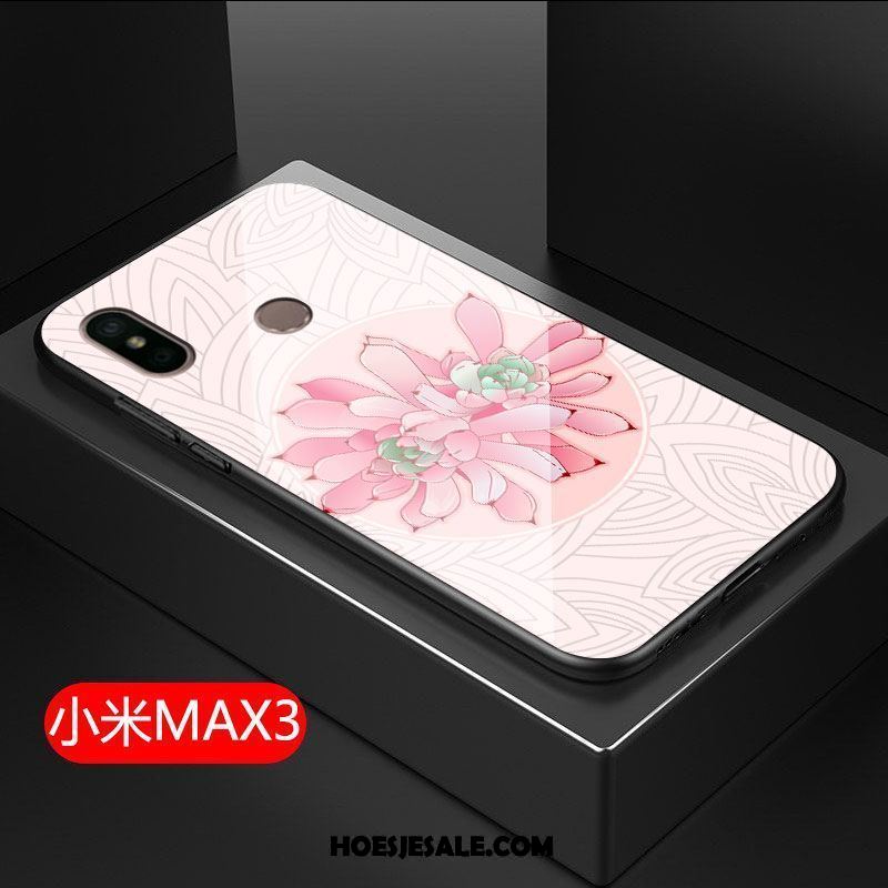 Xiaomi Mi Max 3 Hoesje Rood Hoes All Inclusive Hard Bloemen Kopen