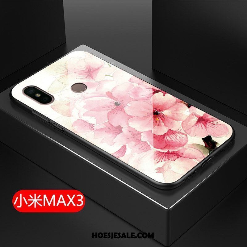 Xiaomi Mi Max 3 Hoesje Rood Hoes All Inclusive Hard Bloemen Kopen