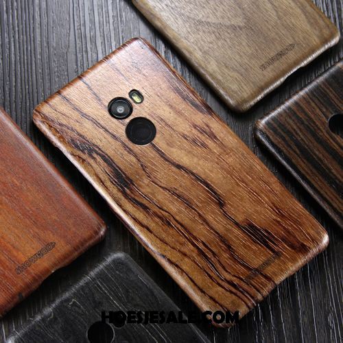 Xiaomi Mi Mix 2 Hoesje Anti-fall Massief Hout Hoes Dun Trendy Merk Winkel