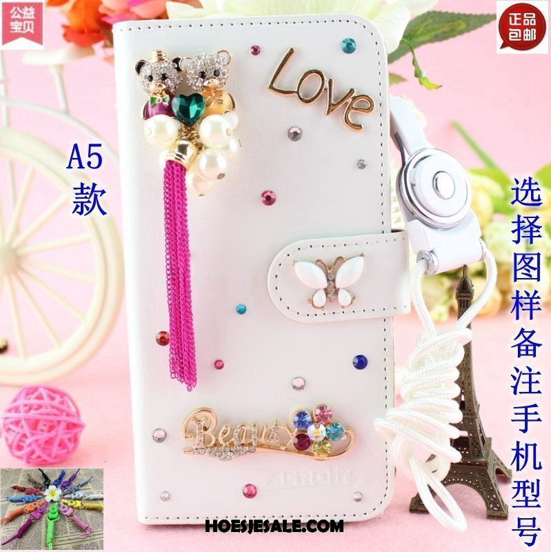 Xiaomi Mi Mix 2 Hoesje Folio Leren Etui Wit Hanger Trend Sale