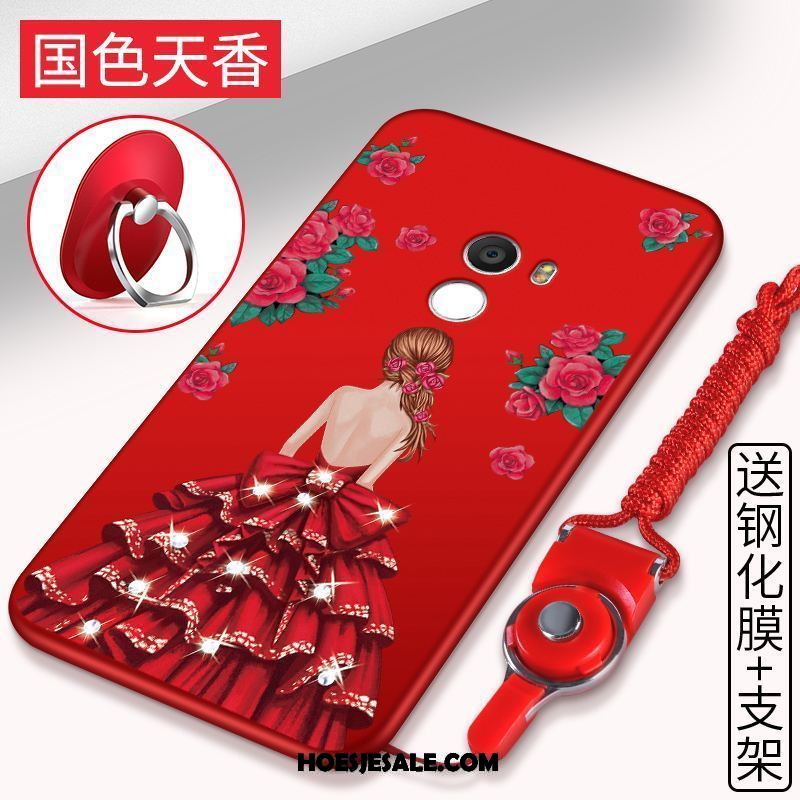 Xiaomi Mi Mix 2 Hoesje Hoes Hanger Bescherming Rood Anti-fall Goedkoop