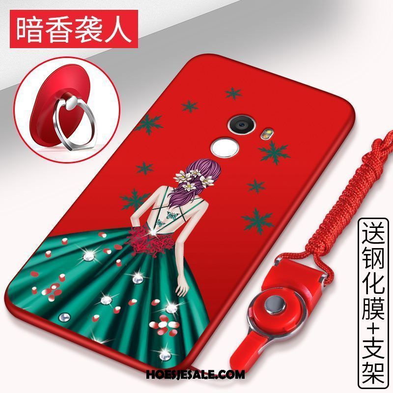 Xiaomi Mi Mix 2 Hoesje Hoes Hanger Bescherming Rood Anti-fall Goedkoop