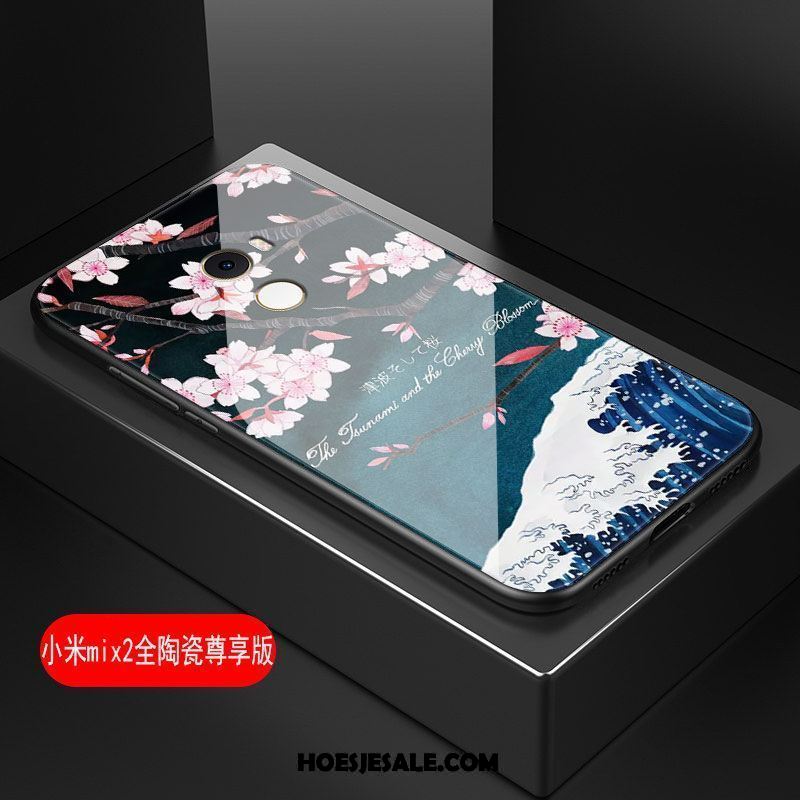 Xiaomi Mi Mix 2 Hoesje Kunst Hoes Bloemen Hard Zacht Goedkoop