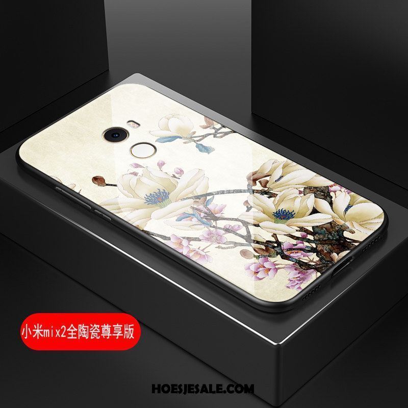 Xiaomi Mi Mix 2 Hoesje Kunst Hoes Bloemen Hard Zacht Goedkoop