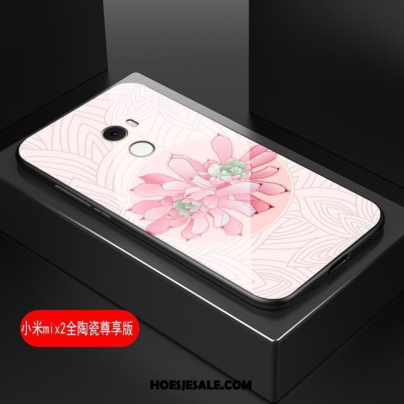 Xiaomi Mi Mix 2 Hoesje Kunst Hoes Bloemen Hard Zacht Goedkoop