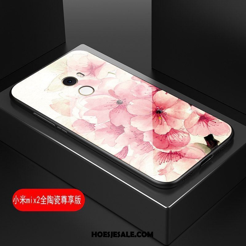 Xiaomi Mi Mix 2 Hoesje Kunst Hoes Bloemen Hard Zacht Goedkoop