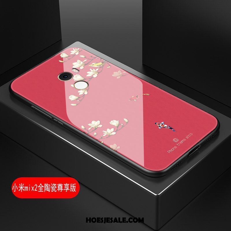 Xiaomi Mi Mix 2 Hoesje Kunst Hoes Bloemen Hard Zacht Goedkoop
