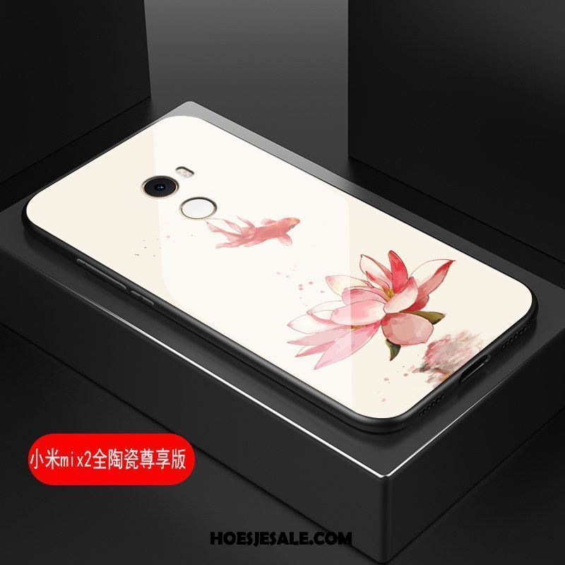 Xiaomi Mi Mix 2 Hoesje Kunst Hoes Bloemen Hard Zacht Goedkoop