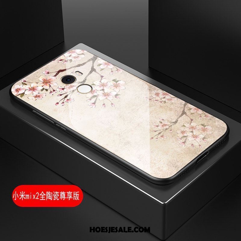 Xiaomi Mi Mix 2 Hoesje Kunst Hoes Bloemen Hard Zacht Goedkoop