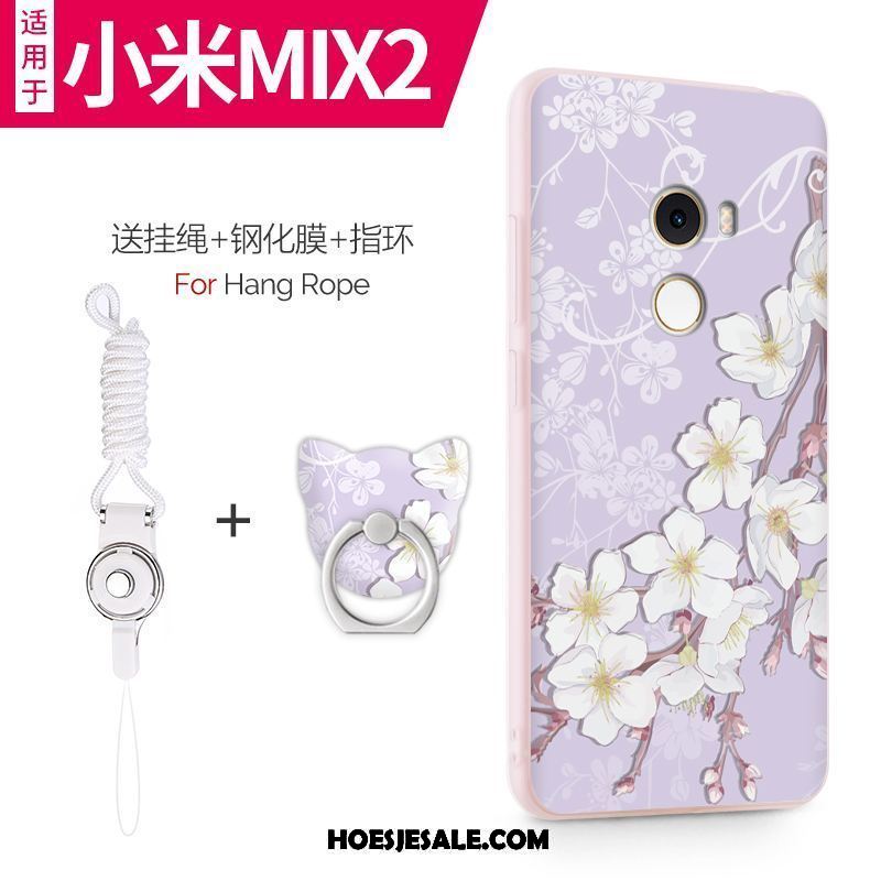 Xiaomi Mi Mix 2 Hoesje Purper Zacht All Inclusive Mini Anti-fall Goedkoop