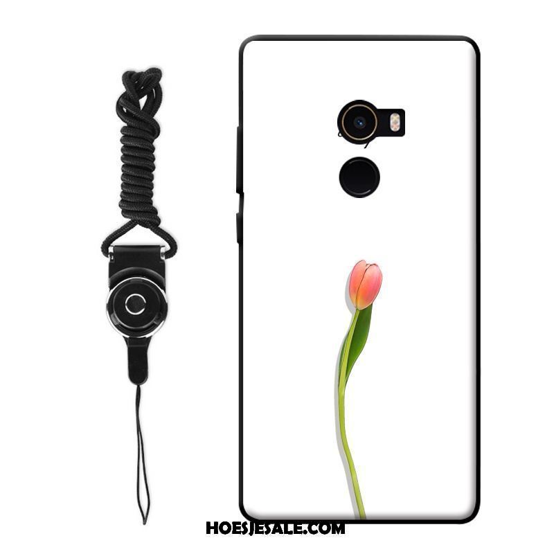 Xiaomi Mi Mix 2 Hoesje Wit Hanger Mobiele Telefoon Bloemen Kunst Kopen