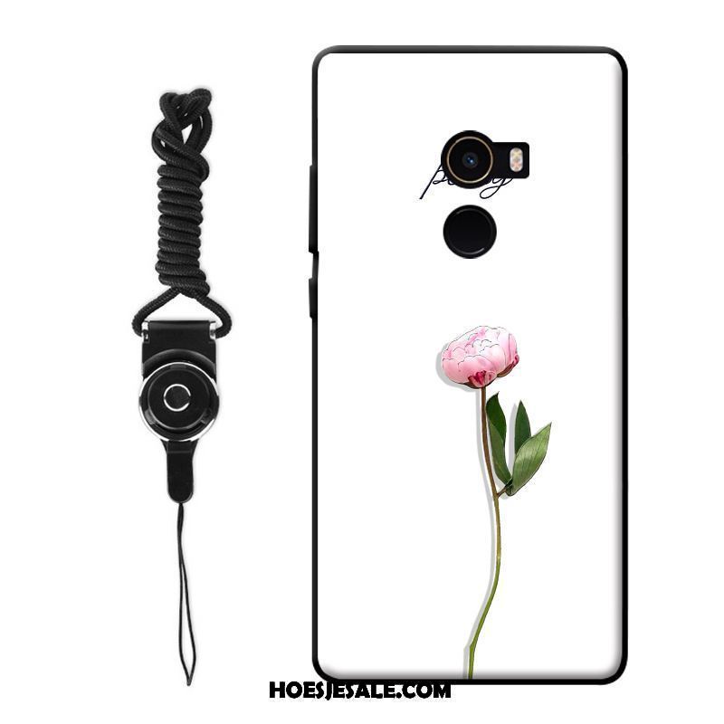 Xiaomi Mi Mix 2 Hoesje Wit Hanger Mobiele Telefoon Bloemen Kunst Kopen