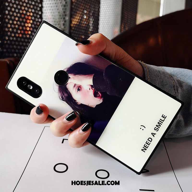 Xiaomi Mi Mix 2s Hoesje Anti-fall Net Red Wit All Inclusive Glas Kopen