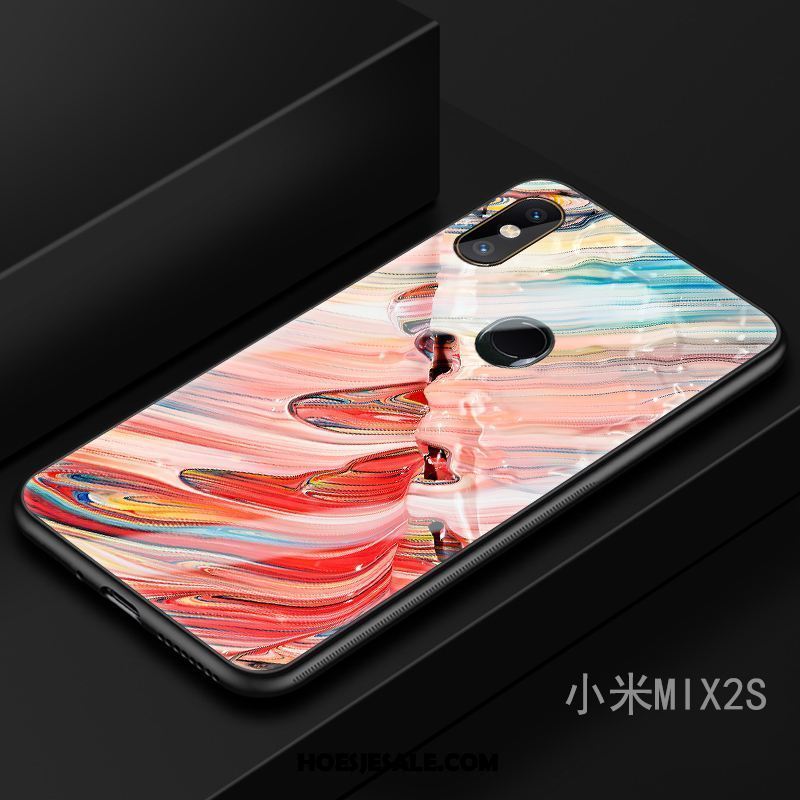 Xiaomi Mi Mix 2s Hoesje Anti-fall Persoonlijk Siliconen Mini Rood Sale